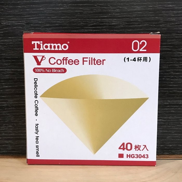 V02 濾紙無漂白 (咖啡色)(2-4人份)